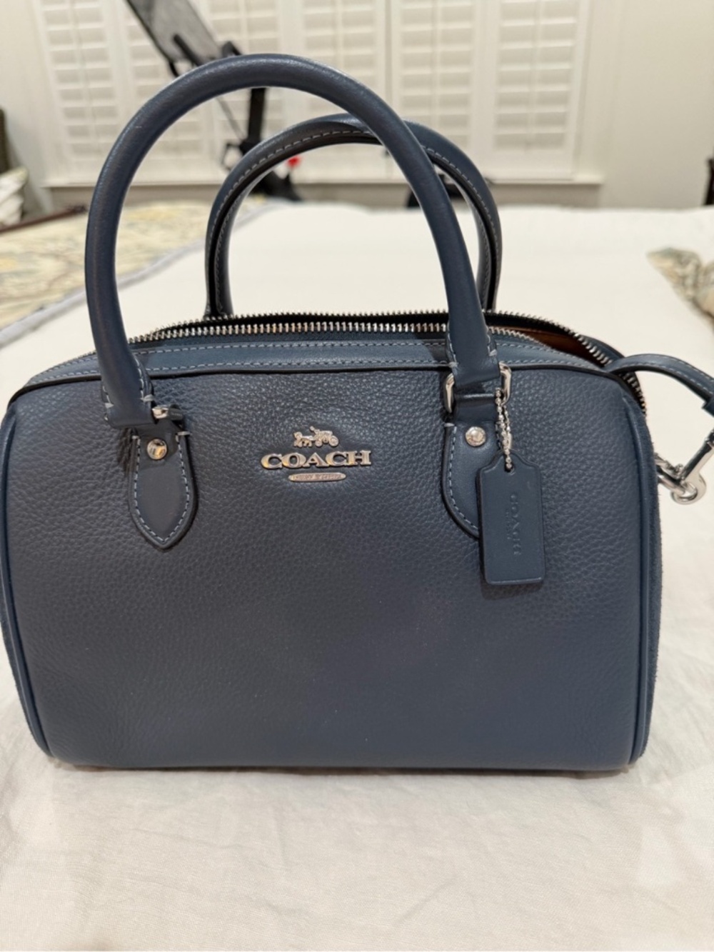 Coach Rowan Satchel Suede Sides